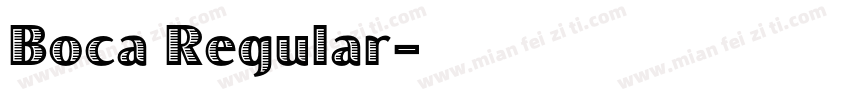 Boca Regular字体转换